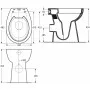 Spülrandlose Toilette mit Absenkautomatik, 7 cm hoch, weiße Keramik von vidaXL, Badezimmer - Ref: Foro24-145779, Preis: 164,6...