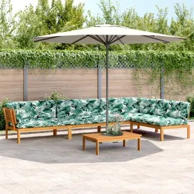 Set de sofás de palets de jardín y cojines 5 pzas madera acacia de , Sofás de exterior - Ref: Foro24-3209516, Precio: 832,20 ...