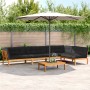 Set de sofás de palets de jardín y cojines 5 pzas madera acacia de , Sofás de exterior - Ref: Foro24-3209514, Precio: 913,48 ...