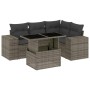 Juego de sofás jardín con cojines 5 pzas ratán sintético gris de , Conjuntos de jardín - Ref: Foro24-3269140, Precio: 383,33 ...