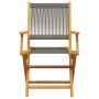 Sillas de jardín 2 uds madera maciza acacia polipropileno gris de , Sillas de jardín - Ref: Foro24-367667, Precio: 141,52 €, ...