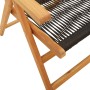 Sillas de jardín reclinables 8 uds madera maciza acacia negro de , Sillas de jardín - Ref: Foro24-3214531, Precio: 609,09 €, ...