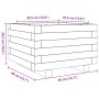 Jardinera de madera maciza de pino 40x40x26,5 cm de , Maceteros y jardineras - Ref: Foro24-847288, Precio: 56,57 €, Descuento: %