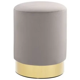 Hocker aus hellgrauem und goldenem Samt von , Klapphocker und Stühle - Ref: Foro24-249834, Preis: 42,93 €, Rabatt: %
