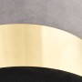Taburete de terciopelo gris claro y dorado de , Taburetes y sillas plegables - Ref: Foro24-249834, Precio: 41,99 €, Descuento: %