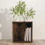 Smoked oak plywood side table 33x33x34.5 cm by , Side tables - Ref: Foro24-816020, Price: 25,31 €, Discount: %