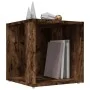 Smoked oak plywood side table 33x33x34.5 cm by , Side tables - Ref: Foro24-816020, Price: 25,31 €, Discount: %