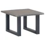 Mesa de centro con borde natural acacia maciza gris 60x60x40 cm de , Mesas de centro - Ref: Foro24-247827, Precio: 104,99 €, ...