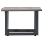 Mesa de centro con borde natural acacia maciza gris 60x60x40 cm de , Mesas de centro - Ref: Foro24-247827, Precio: 104,99 €, ...