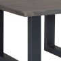 Mesa de centro con borde natural acacia maciza gris 60x60x40 cm de , Mesas de centro - Ref: Foro24-247827, Precio: 106,59 €, ...