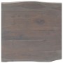 Mesa de centro con borde natural acacia maciza gris 60x60x40 cm de , Mesas de centro - Ref: Foro24-247827, Precio: 106,59 €, ...