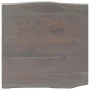 Mesa de centro con borde natural acacia maciza gris 60x60x40 cm de , Mesas de centro - Ref: Foro24-247827, Precio: 104,99 €, ...