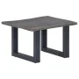 Mesa de centro con borde natural acacia maciza gris 60x60x40 cm de , Mesas de centro - Ref: Foro24-247827, Precio: 104,99 €, ...