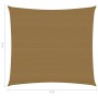 Toldo de vela gris taupe HDPE 160 g/m² 3x3 m de , Sombrillas - Ref: Foro24-311384, Precio: 28,63 €, Descuento: %