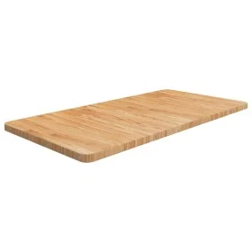 Encimera baño madera maciza tratada marrón claro 100x50x2,5 cm de , Encimeras - Ref: Foro24-343039, Precio: 87,00 €, Descuent...