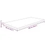 Badezimmerarbeitsplatte aus Massivholz hellbraun behandelt 100x50x2,5 cm von , Arbeitsplatten - Ref: Foro24-343039, Preis: 87...