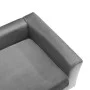 Sofá para perros felpa y cuero sintético gris 60x43x30 cm de , Camas para perros - Ref: Foro24-170959, Precio: 78,43 €, Descu...