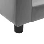 Sofá para perros felpa y cuero sintético gris 60x43x30 cm de , Camas para perros - Ref: Foro24-170959, Precio: 78,43 €, Descu...
