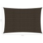 Toldo de vela marrón HDPE 160 g/m² 6x8 m de , Sombrillas - Ref: Foro24-311800, Precio: 88,48 €, Descuento: %