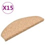 Alfombras de peldaños de escalera 15 uds dorado 65x21x4 cm de , Alfombrillas para escalones - Ref: Foro24-322379, Precio: 87,...