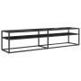 Mueble de TV vidrio templado color mármol negro 180x40x40,5 cm de , Muebles TV - Ref: Foro24-331725, Precio: 123,12 €, Descue...