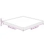 Square oak wood table top, light brown, 90x90x1.5 cm by , Table tops - Ref: Foro24-343005, Price: 104,31 €, Discount: %