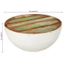 Mesa de centro en forma de cuenco madera reciclada Ø50x24 cm de , Mesas de centro - Ref: Foro24-352020, Precio: 83,19 €, Desc...