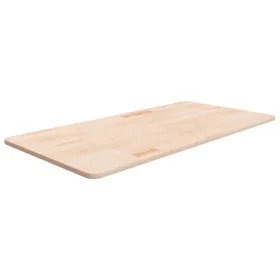 Solid untreated wood bathroom countertop 100x50x1.5 cm by , Countertops - Ref: Foro24-342925, Price: 57,35 €, Discount: %