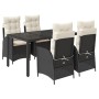 Set de muebles jardín 5 pzas con cojines ratán sintético negro de , Conjuntos de jardín - Ref: Foro24-3213061, Precio: 594,61...