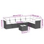 Set de sofás de jardín 8 piezas y cojines ratán sintético negro de , Conjuntos de jardín - Ref: Foro24-3249585, Precio: 474,9...