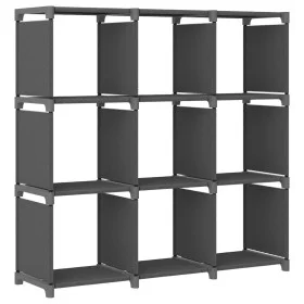 Estantería de 9 cubos de tela gris 103x30x107,5 cm de vidaXL, Librerías y estanterías - Ref: Foro24-322612, Precio: 30,83 €, ...