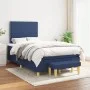 Cama box spring con colchón tela azul 120x190 cm de , Camas y somieres - Ref: Foro24-3270403, Precio: 419,45 €, Descuento: %
