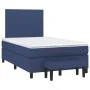 Boxspringbett mit blauem Stoffbezug und Matratze, 120x190 cm. von , Betten und Lattenroste - Ref: Foro24-3270347, Preis: 420,...