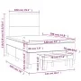 Boxspringbett mit blauem Stoffbezug und Matratze, 120x190 cm. von , Betten und Lattenroste - Ref: Foro24-3270347, Preis: 420,...