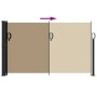 Toldo lateral retráctil gris taupe 120x500 cm de , Sombrillas - Ref: Foro24-4004409, Precio: 102,27 €, Descuento: %