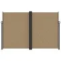 Toldo lateral retráctil gris taupe 220x1000 cm de , Sombrillas - Ref: Foro24-4004784, Precio: 178,62 €, Descuento: %