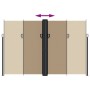 Toldo lateral retráctil gris taupe 220x1000 cm de , Sombrillas - Ref: Foro24-4004784, Precio: 182,56 €, Descuento: %