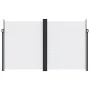 Toldo lateral retráctil blanco 200x1200 cm de , Sombrillas - Ref: Foro24-4004856, Precio: 168,95 €, Descuento: %
