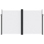 Toldo lateral retráctil blanco 200x1200 cm de , Sombrillas - Ref: Foro24-4004856, Precio: 172,34 €, Descuento: %