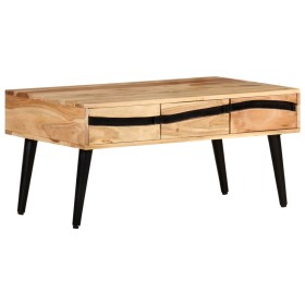 Mesa de centro de madera maciza de acacia 88x50x42 cm en Mesas de centro | Comprar online en Foru.es