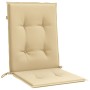 Cojines silla respaldo bajo 2 ud tela beige melange 100x50x4 cm de , Cojines para sillas y sofás - Ref: Foro24-4002454, Preci...