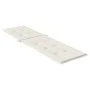 Cojín para tumbona tela crema melange (75+105)x50x3 cm de , Cojines para sillas y sofás - Ref: Foro24-4002489, Precio: 35,13 ...