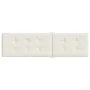 Cojín para tumbona tela crema melange (75+105)x50x3 cm de , Cojines para sillas y sofás - Ref: Foro24-4002489, Precio: 35,13 ...