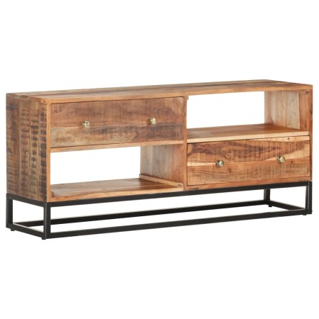 Mueble para TV de madera maciza de acacia rugosa 120x30x50 cm de vidaXL, Muebles TV - Ref: Foro24-320914, Precio: 185,71 €, D...