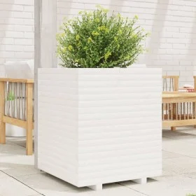 Massive Blumenkasten aus weißem Kiefernholz 60x60x72 cm von , Töpfe und Pflanzgefäße - Ref: Foro24-3282615, Preis: 218,01 €, ...