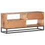 Mueble para TV de madera maciza de acacia rugosa 120x30x50 cm de vidaXL, Muebles TV - Ref: Foro24-320914, Precio: 185,71 €, D...