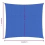 Toldo de vela cuadrado HDPE azul 160 g/m² 4x4 m de , Sombrillas - Ref: Foro24-311496, Precio: 38,83 €, Descuento: %