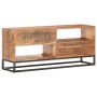 Mueble para TV de madera maciza de acacia rugosa 120x30x50 cm de vidaXL, Muebles TV - Ref: Foro24-320914, Precio: 185,71 €, D...