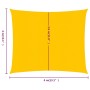 Toldo de vela cuadrado HDPE amarillo 160 g/m² 4x4 m de , Sombrillas - Ref: Foro24-311551, Precio: 39,88 €, Descuento: %