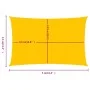 Toldo de vela rectangular HDPE amarillo 160 g/m² 3,5x5 m de , Sombrillas - Ref: Foro24-311572, Precio: 41,37 €, Descuento: %